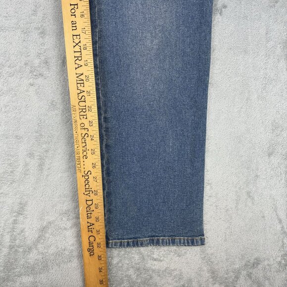 NWT Barry Bricken Womens High Waist Stretch Denim Jeans Straight Leg Blue Size 6 - Picture 8 of 9